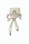 Fiyong Zirkon Taşlı Sallatılı Çelik Charm