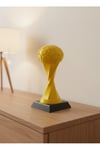 Futbol Toplu Sarı Kupa 21cm Masaüstü Dekor Ödül Figürü