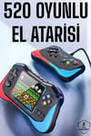 Gamepad Joystick Nostalji 500 Oyunlu 2 Li Atari Gamebox Oyun Konsolu Sup Atari