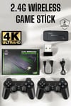 Gaming Atari 2.4G Uyumlu Kablosuz Çift Kol Game Stick