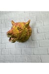 Gold Kurt Duvar Aksesuarı Asılabilir 3D Dekoratif Heykel 25X19 Cm