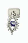 Göz Zirkon Taşlı Sallatılı Çelik Charm