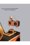 Gramafon Tasarımlı Bluetooth Hoparlör 3D Ses Teknolojili Çok Fonksiyonlu