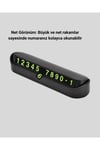 Gri Alüminyum Araç İçi Telefon Numaratörü – Dayanıklı, Modern Ve Net Görünürlük Sağla