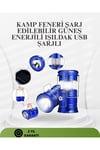 Güneş Enerjili Katlanabilir Kızaklı Kamp Feneri – USB Şarjlı, Çok Yönlü ve Dayanıklı Ta