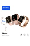 Haini Teko G9 Mini Akıllı Saat Rose 3 Kordon Iphone Android Ios