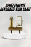 Hediyelik Kum Saati Retro Dekoratif Deniz Feneri Kum Saati