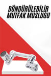 Her Yere Dönebilen Tasarruflu Mutfak Musluk Başlığı Ucu Musluk Ucu Oynar Başlıklı