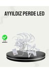 İç ve Dış Mekan Uyumlu Pilli Yıldız Ay Peri Led Perde