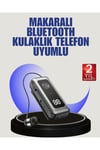 İçi Sarılabilen Kablo ve Yaka Klipsli Bluetooth Kulaklık