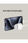 iOS Uyumlu 20W USB-C Hızlı Şarj Cihazı Telefon ve Tablet İçin