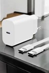 İOS Uyumlu Type-C Girişli Hızlı Şarj 15/15 Pro Max Adaptör ve Kablosu