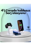 iPhone, Apple Watch ve AirPods ile Uyumlu 4'ü 1 Arada Şarj Ünitesi – Tüm Apple Cihazları Tek