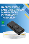 iPhone ve Android Uyumlu 10000mAh Powerbank – Hem Kablolu Hem Kablosuz
