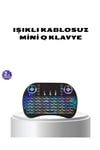 Işıklı Q Klavye – Entegre Touchpad, Ergonomik Tasarım ve Türkçe Karakter Desteği