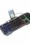 Işıklı Q Klavye Mouse Seti Siyah Klavye Azrlya-KR-RS34