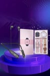 Kablolu Bluetooth Kulaklık ve Kadınlara Özel Bileklik Hediyeli Yeni Nesil Akıllı Saat 3 Kordonl