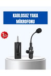 Kablosuz 2.4 GHz Yaka Mikrofonu – 60 m Menzilli, Gürültü Azaltıcı, Şarjlı ve Taşınabilir