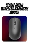 Kablosuz Bağlantı Yüksek Hassasiyetli Kablosuz Wireless Siyah Mouse