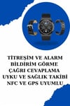 Kablosuz Bluetooth Bağlantılı Kulaklık ve Dokunmatik Ekran Akıllı Saat Arama Cevaplama