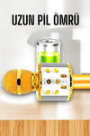 Kablosuz Bluetooth Karaoke Mikrofon USB ve AUX Girişli, Yüksek Ses Kalitesi