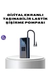 Kablosuz Dijital Lastik Şişirme Pompası LED Işıklı 80W
