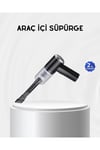 Kablosuz El Süpürgesi – Araç İçi Temizlik İçin 5500PA Güçlü Emiş, USB Şarjlı