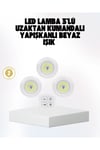 Kablosuz Gün Işığı 3’lü LED Spot Lamba Kumandalı