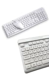 Kablosuz Klavye Mouse Seti Beyaz Q Klavye Tüm Cihazlara Uyumlu