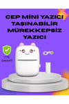 Kablosuz Mini Cep Yazıcısı Bluetooth Destekli 1200mAh Bataryalı