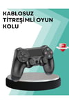 Kablosuz PS4 Oyun Kolu Uyumlu  Çift Titreşimli Motor, Uzun Pil Ömrü ve Hassas Kontrol