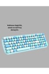 Kablosuz Retro Klavye ve Mouse Seti – 104 Tuşlu, Sessiz Yazım