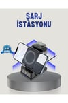 Kablosuz Şarj Cihazı ve Dijital Saat – 4’ü 1 Arada Hızlı Şarj, Apple Uyumlu, LED Işıklı