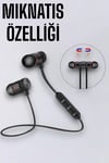 Kablosuz Sport Mıknatıslı Mikrofonlu Kulak İçi Kulaklık