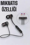 Kablosuz Sport Mıknatıslı Mikrofonlu Kulak İçi Kulaklık