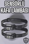 Kafa Lambası Kamp Lambası Led Işık Şarjlı Ayarlanabilir