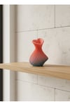 Kalp Tasarımlı Modern Dekor Vazo 15 cm Şık ve Estetik Görünüm