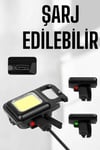 Kamp Işığı Çok Fonksiyonlu Taşınabilir Anahtarlık Kapak Açma Manyetik Özelliği