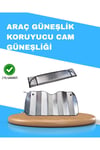 Katlanabilir Alüminyum Araç Güneşliği – UV Koruma ve Klima Tasarrufu Bir Arada