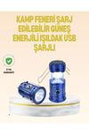 Katlanabilir USB Çıkışlı Kamp Feneri – Şarj Edilebilir, Dayanıklı ve Çok Fonksiyonlu