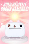 KESGİN MARKET ® Çocuklara Özel Şirin Tasarımlı Mini Fotoğraf Yazıcısı 3 Adet Rulo Hediyeli