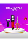 KESGİN MARKET ® Çok Amaçlı Mutfak Makas Seti – Paslanmaz Çelik ve Ergonomik Tasarım