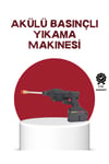 KESGİN MARKET ® Çok Fonksiyonlu Şarjlı Basınçlı Yıkama Tabancası Ev Araç Bahçe