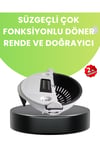 KESGİN MARKET ® Ergonomik Sebze Rendeleyici ve Süzgeç Hazneli Dilimleyici