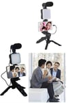 KESGİN MARKET ® Telefon Tutucu Led Işıklı Kumandalı Mikrofon Telefon Vlog Video Kayıt