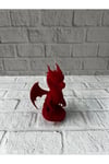 Kırmızı Ejderha Biblo 12 cm Dekoratif Fantastik Obje Hediyelik Süs Eşyası
