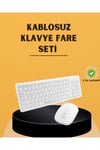 Klavye Mouse Seti Sessiz Kablosuz Türkçe TV PC Uyumlu
