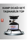 Kompakt Kamp Ocağı Seti Gaz Tüplü Ayarlanabilir Alevli 400g Hafif Tasarım