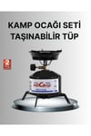 Kompakt Kamp Ocağı Seti Gaz Tüplü Ayarlanabilir Alevli 400g Hafif Tasarım