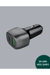 Kompakt Tasarımlı Type-C + USB Girişli Araç Şarj Başlığı
